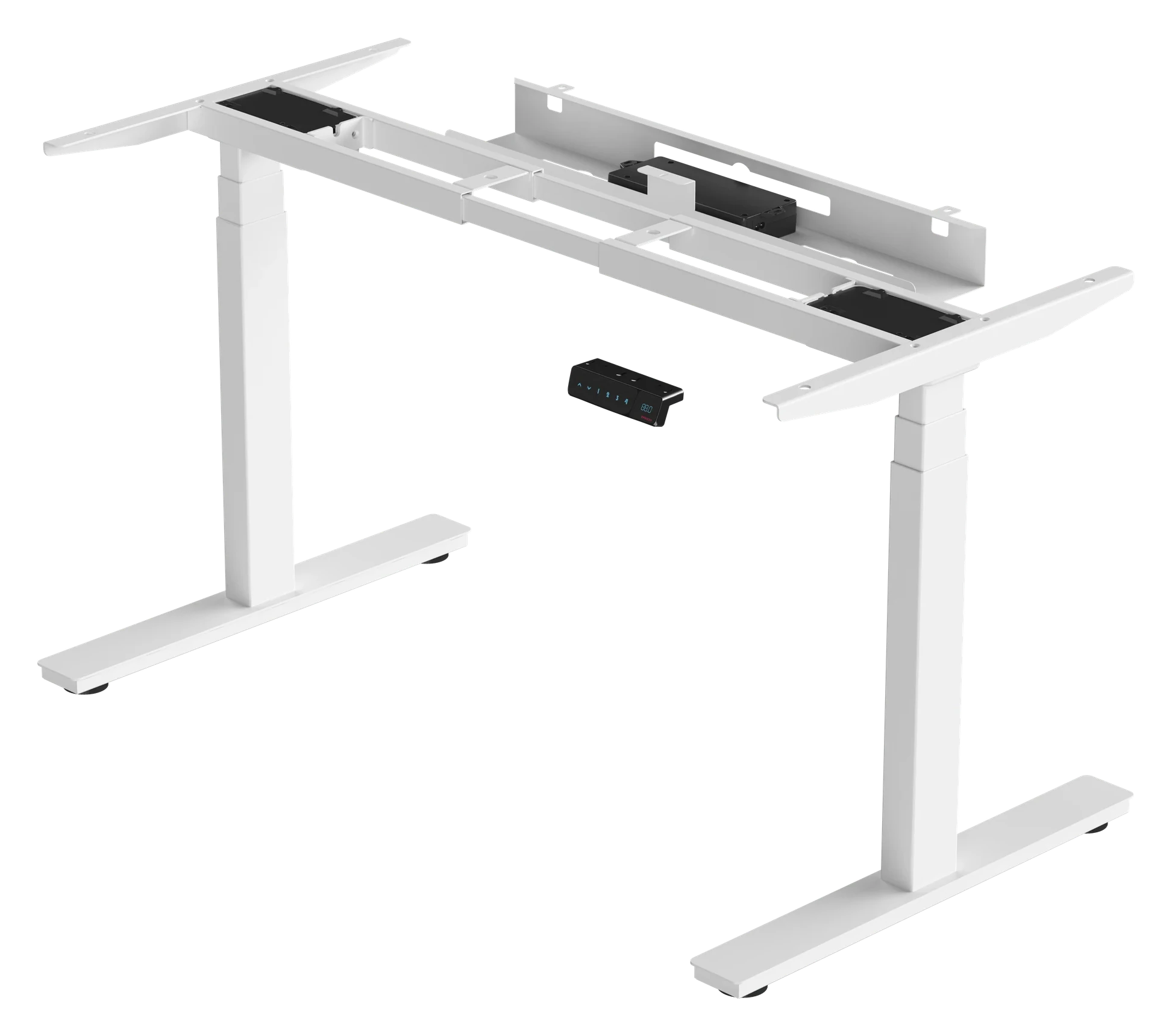 Complete white Ergolyx Desk frame